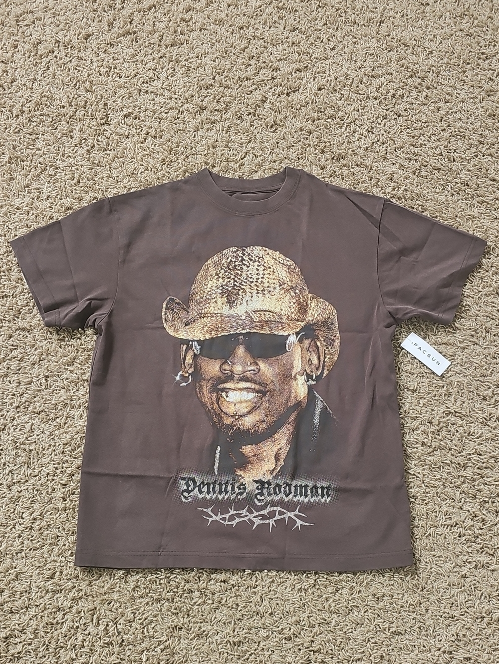 NWT Rodman Brand PacSun Dennis Headliner Graphic Tshirt Small Tee 100% Cotton - Picture 1 of 6
